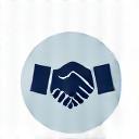 Ikon der symboliserer et håndtryk